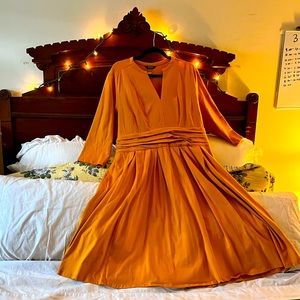 eShakti Jersey knit Swing Dress Size 20 EUC